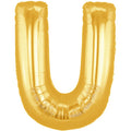 40" Megaloon Large Letter Balloon U Gold