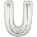 40" Megaloon Large Letter Balloon U Silver