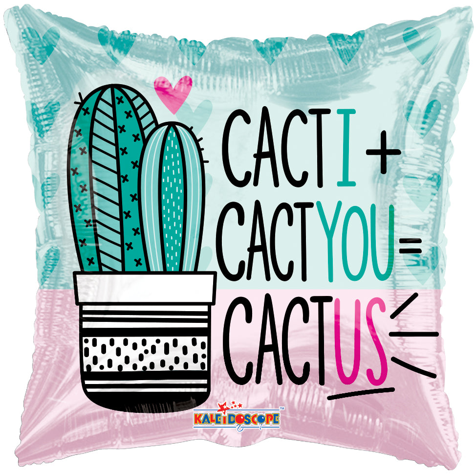 18" Love Cactus Foil Balloon