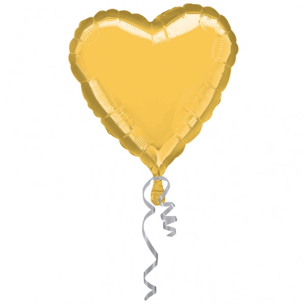 32" Large Balloon Gold Heart