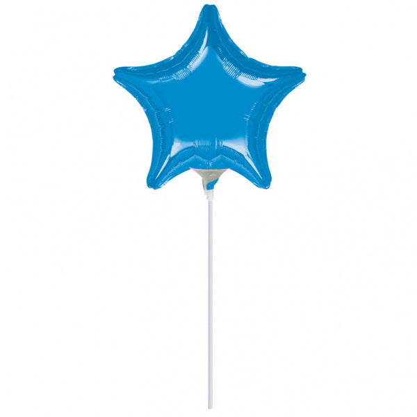 4" Airfill Only Star Blue Star Balloon