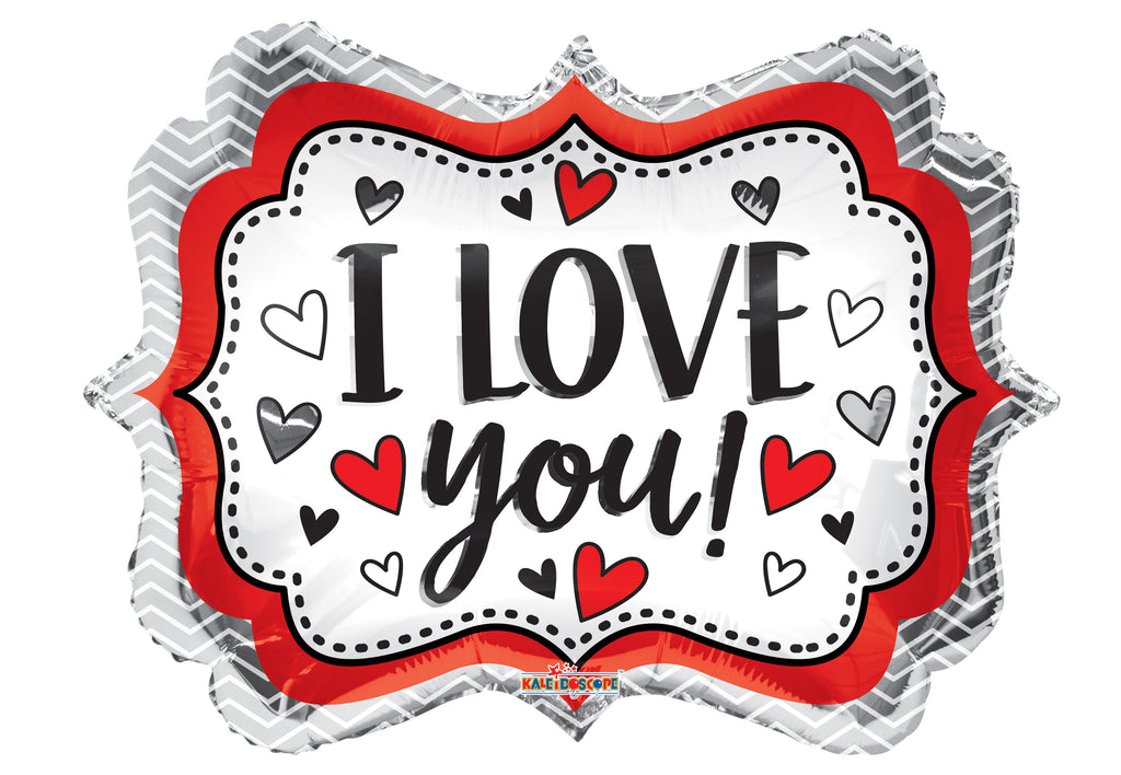 18" I Love You Marquee Foil Balloon