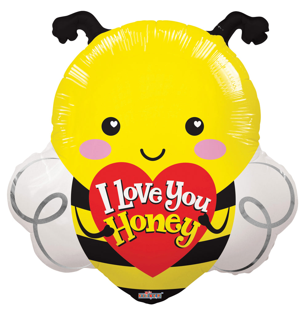 20" I Love You Honey Bee Foil Balloon