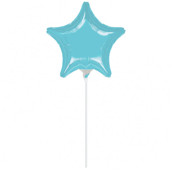 4" Airfill Only Star Pastel Blue Star Balloon