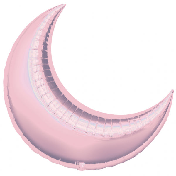 35" Pastel Pink Crescent Moon Balloon