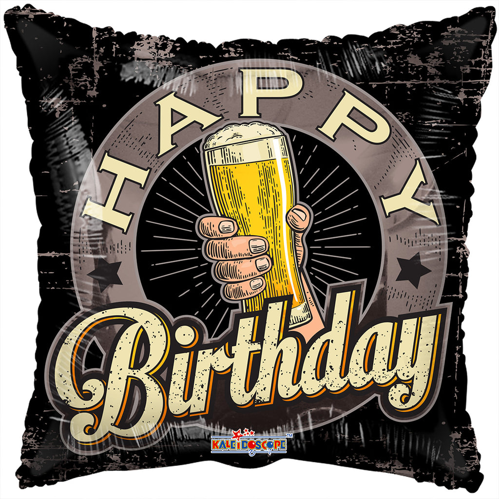 18" Birthday Beer Foil Balloon