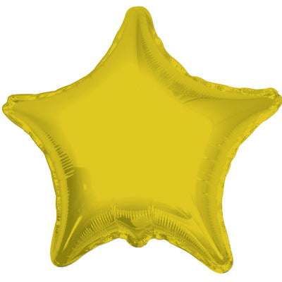 18" Solid Star Gold Brand Convergram Balloon