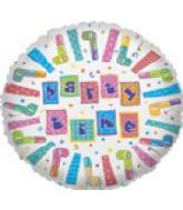 9" Airfill Only Party Time Squares Balloon