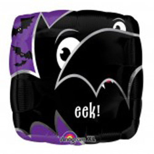 18" Eek Bat Mylar Halloween Balloon