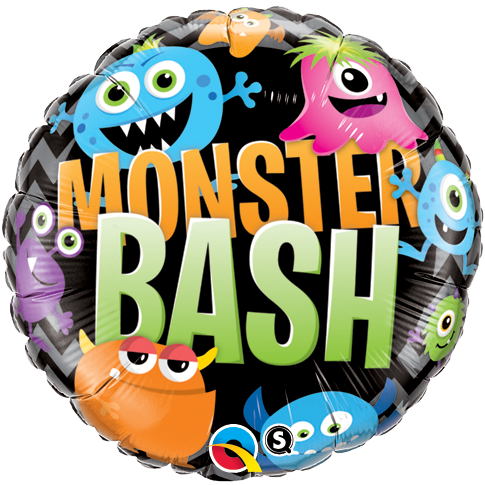 18" Monster Bash Chevron Balloon