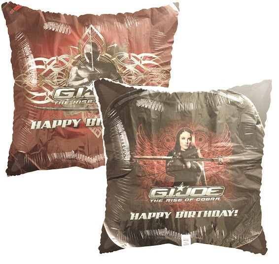 Uninflated 18" G.I. Joe Happy Birthday Balloon Brand Name Anagram Amscan Leader in Foil Balloons/MD