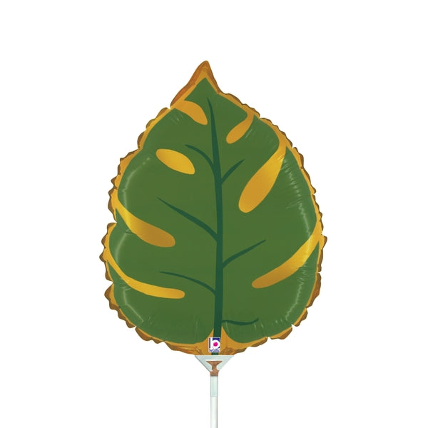 14" Airfill only Mini Air Shape Tropical Leaf Foil Balloon