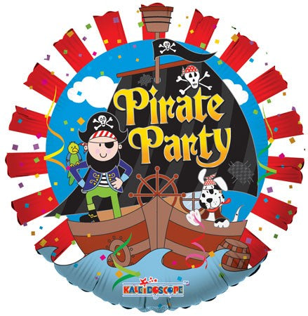 18" Pirate Party Mylar Balloon