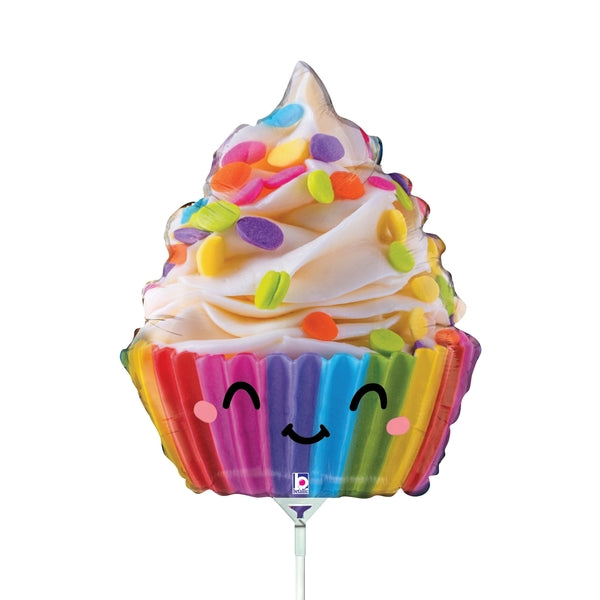 14" Mini Air Shape Cute Cupcake Foil Balloon