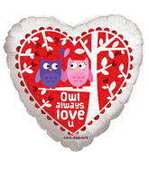 18" Owl Always Love U Balloon