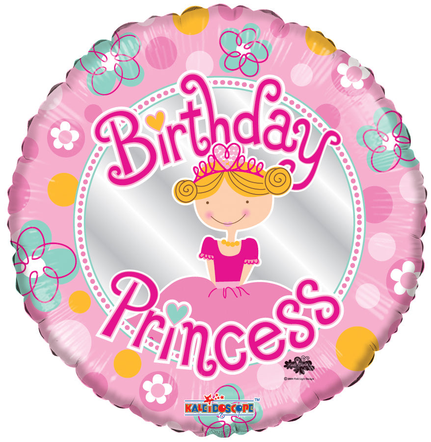 18" Birthday Princess Balloon