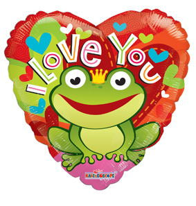 18" I Love You Balloon Frog