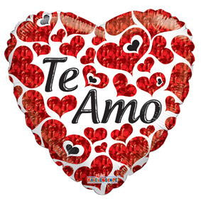 18" Te Amo Hearts Balloon (Spanish)