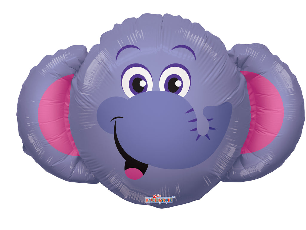 14" Airfill Only Elephant Head Mini Shape Balloon