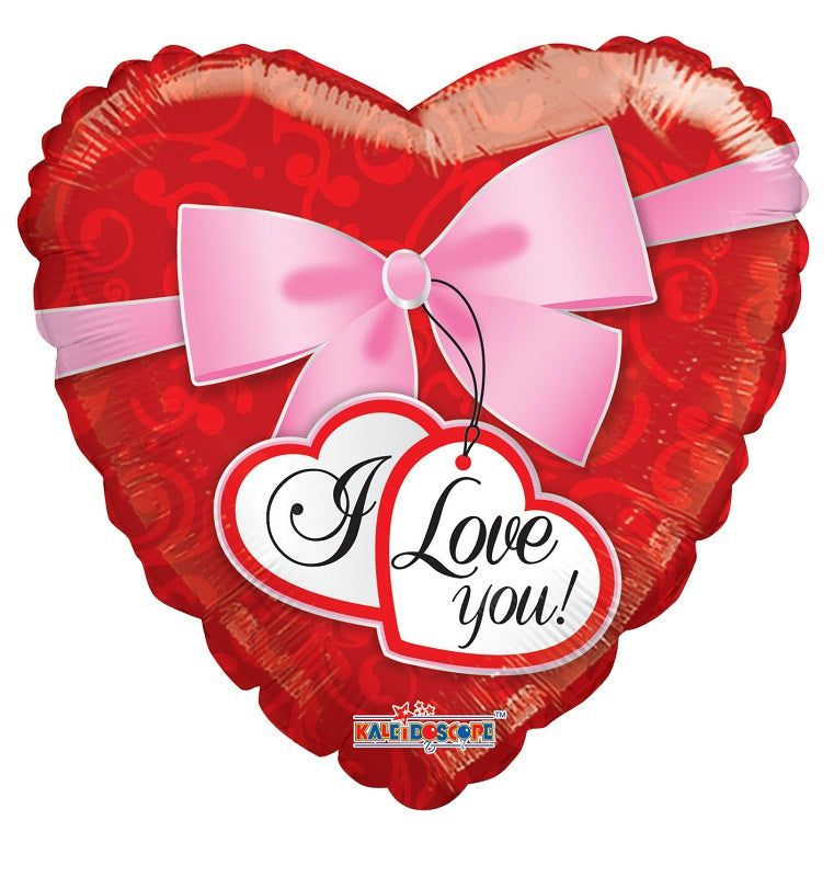 18" I Love You Bow Balloon