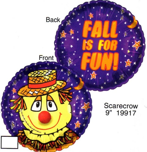 9" Airfill Only Lil' Fuzzies Scarecrow Balloon