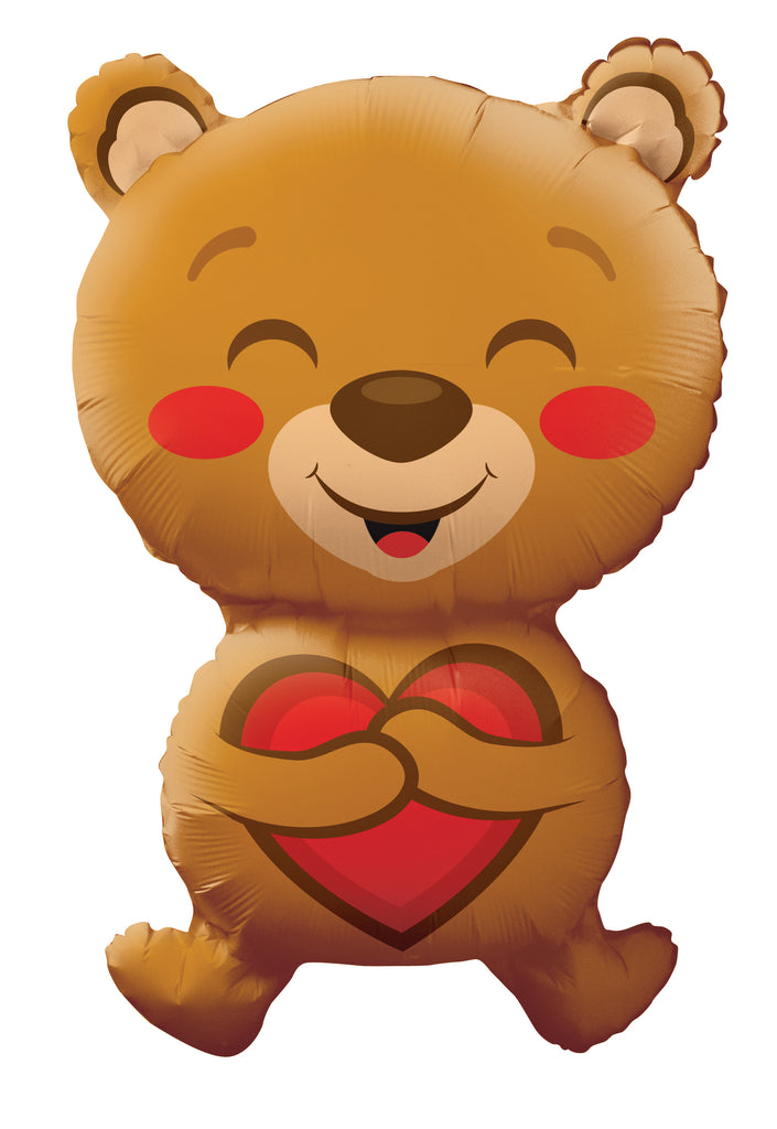 28" Smiling Bear Love Shape Balloon