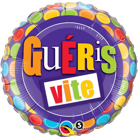 18" Gueris Vite-Pois (French) Balloon