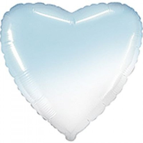 32" Heart Baby Gradient Blue Foil Balloon