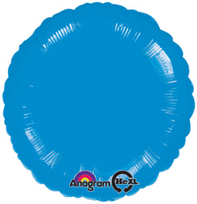18" Royal Blue Circle Anagram Brand Balloon