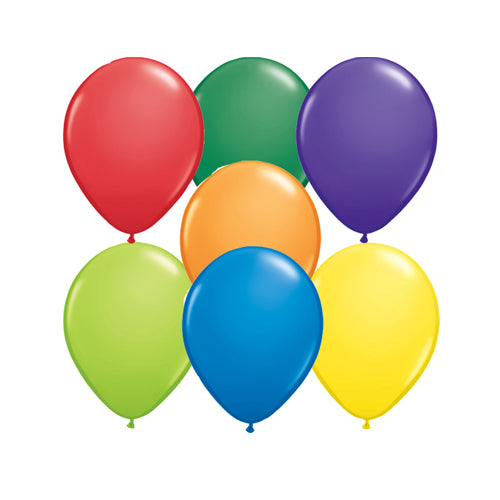 5" Qualatex Latex Balloons Carnival (100 Per Bag)