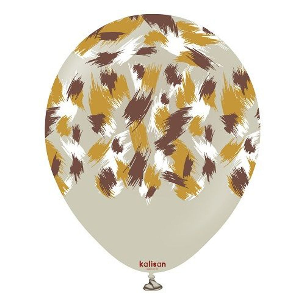 12" Kalisan Latex Balloons Safari Savanna Stone (25 Count)