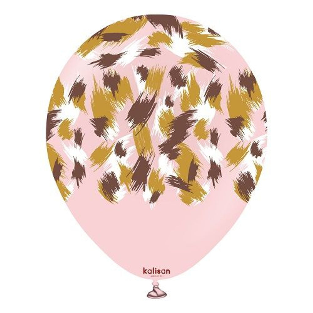 12" Kalisan Latex Balloons Safari Savanna Macaron Pink (25 Count)