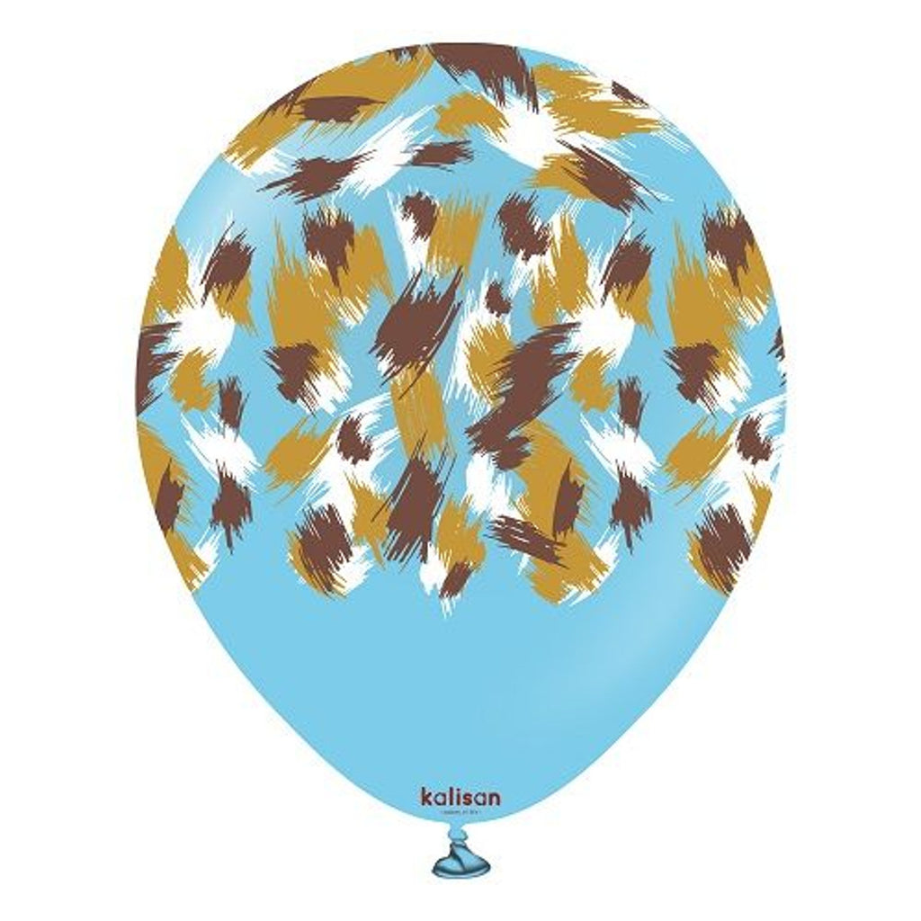 12" Kalisan Latex Balloons Safari Savanna Baby Blue (25 Count)