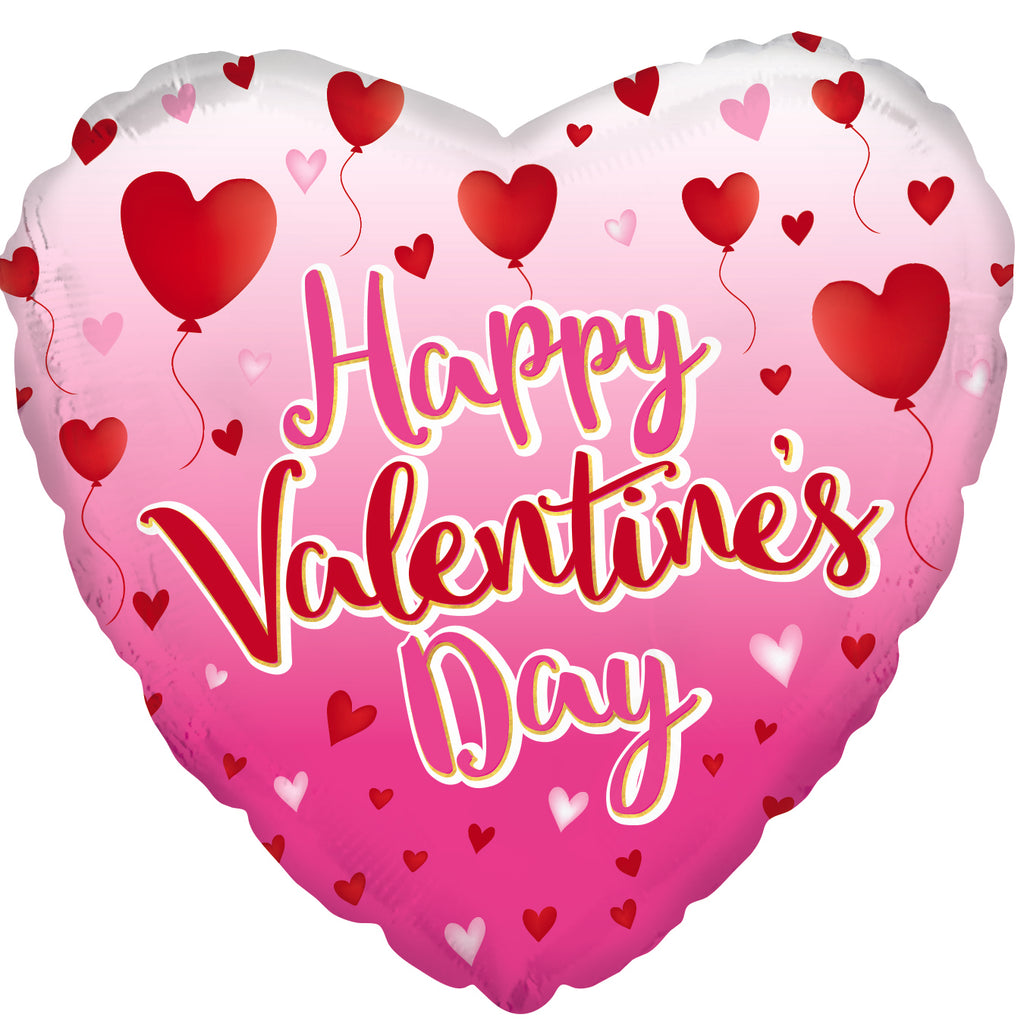 18" Happy Valentine's Day Balloon Hearts Balloon