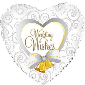 17" Wedding Wishes Pearls Packaged Balloon