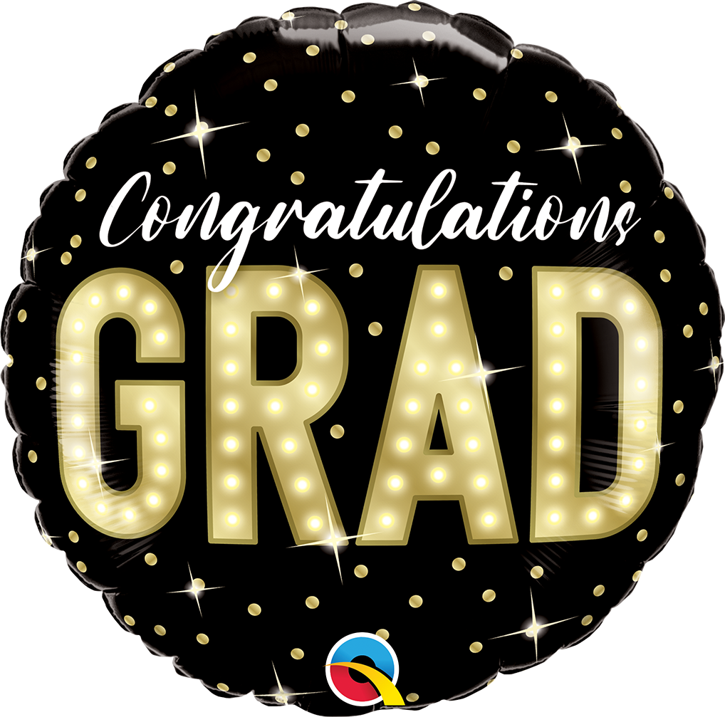 18" Round Grad Marquee Lights Foil Balloon