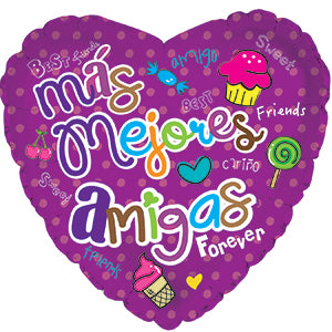 18" Mas Mejores Amigas Most Best Friends Balloon (Spanish)