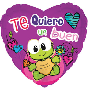 18" Te Quiero Un Buen I Love You A Lot Balloon (Spanish)