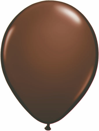 16" Qualatex Latex Balloons CHOCOLATE BROWN (50 Per Bag)