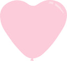 11" Deco Taffy Pink Decomex Heart Shaped Latex Balloons (100 Per Bag)
