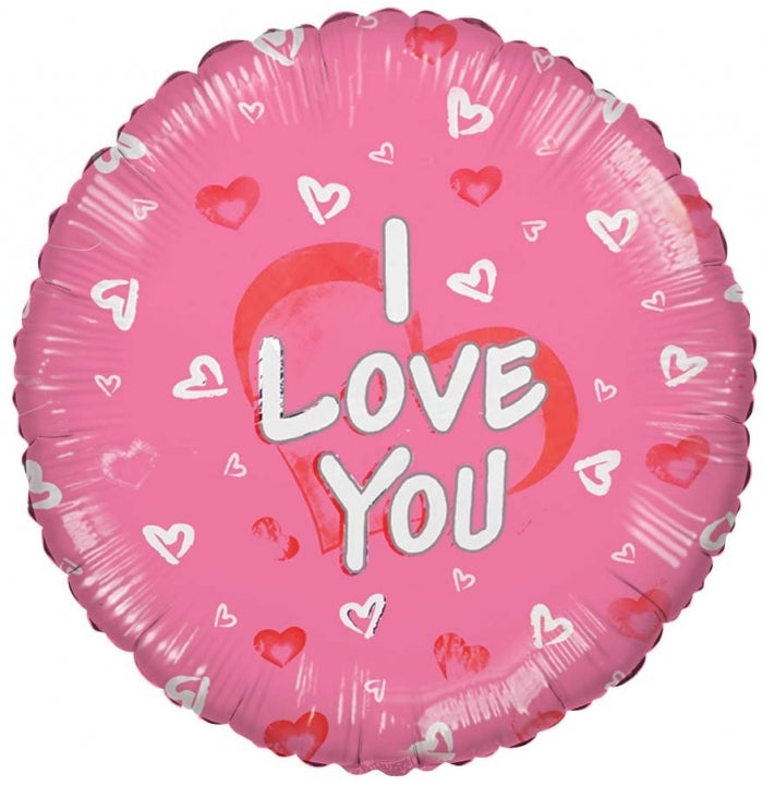 36" I Love You Hearts Foil Balloon