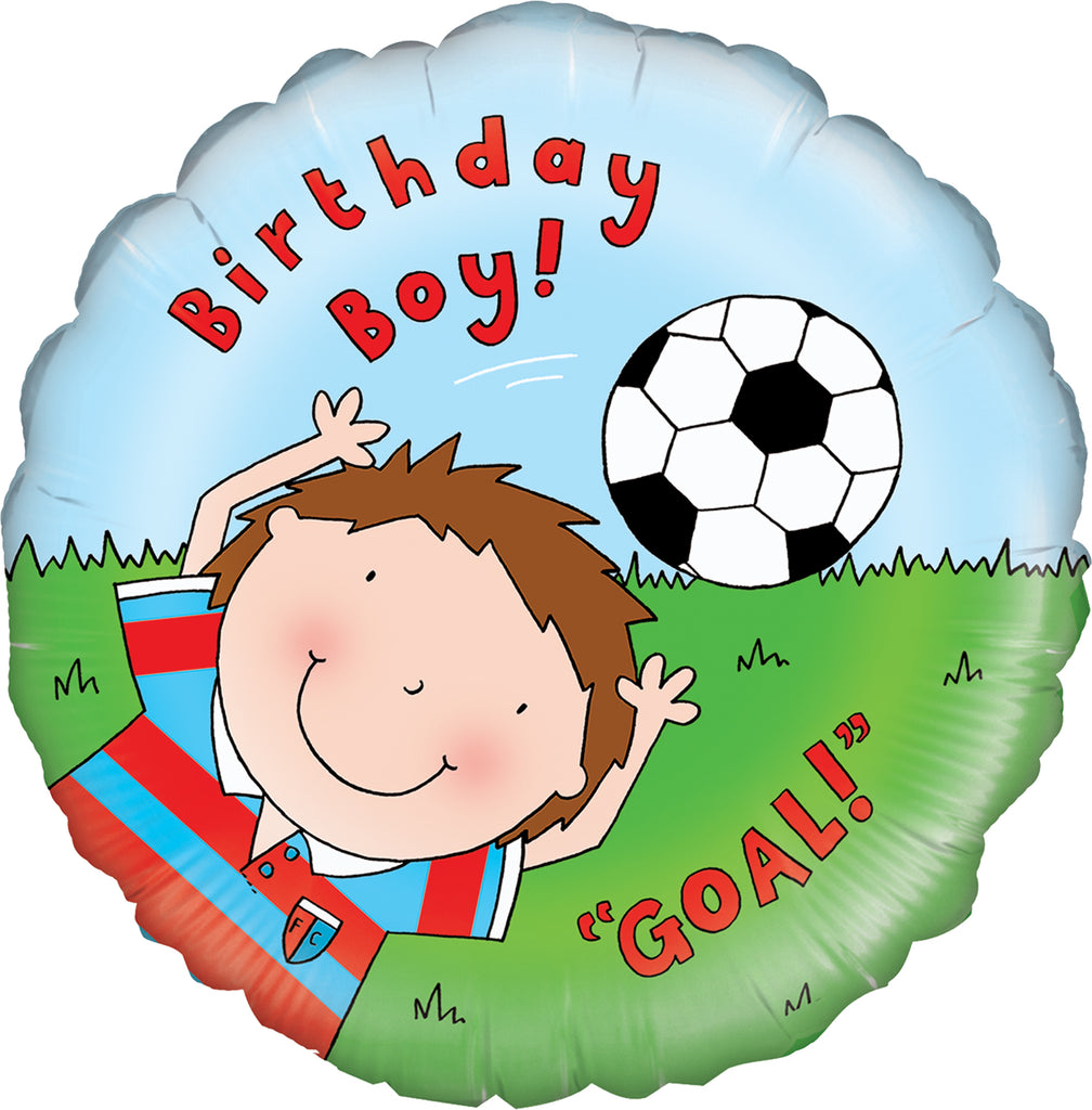 18" Happy Birthday Footballer Oaktree Foil Balloon