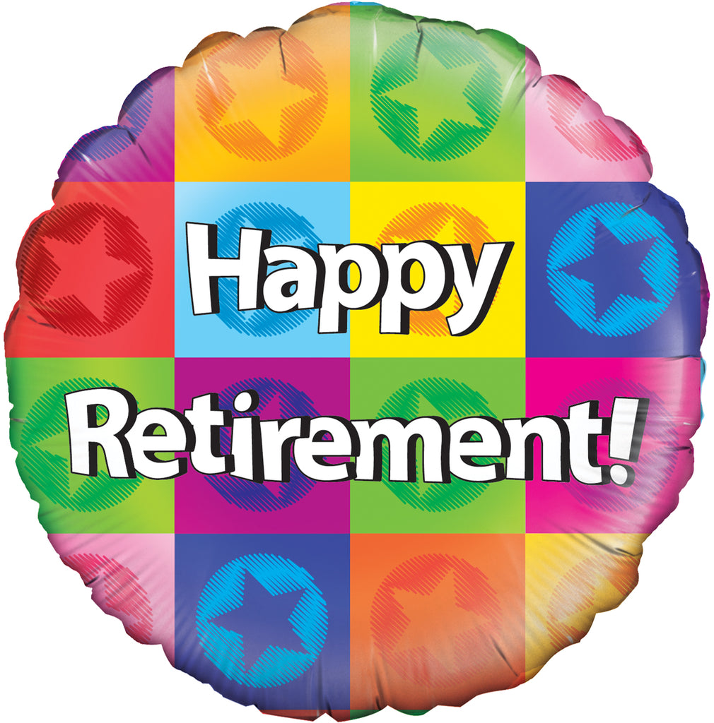18" Happy Retirement Oaktree Foil Balloon