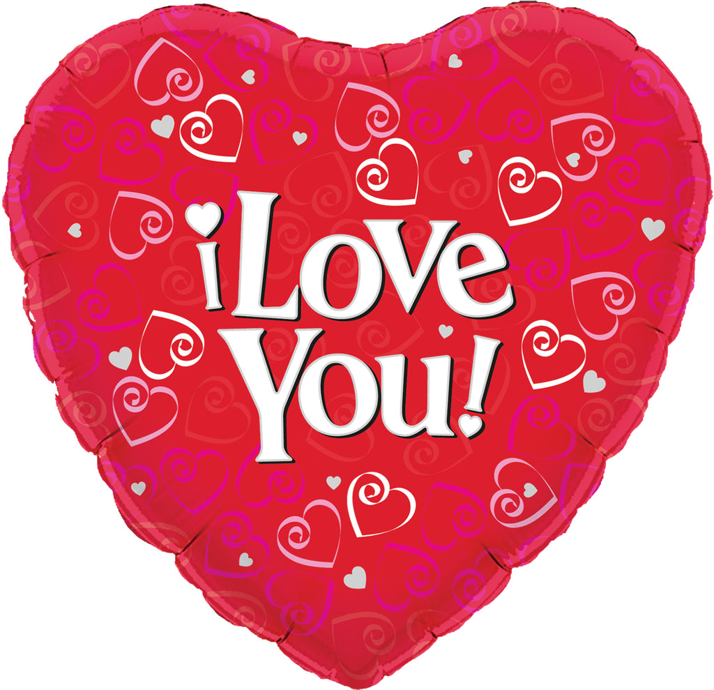 18" I Love You Oaktree Foil Balloon