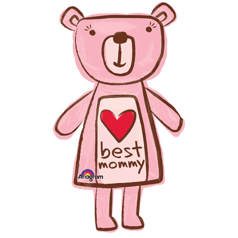 35" SuperShape Best Mommy Bear Balloon