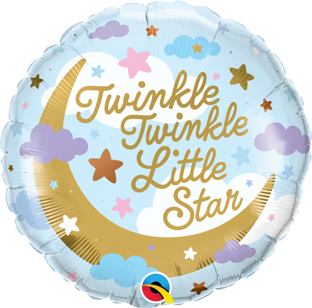18" Twinkle Twinkle Little Star Foil Balloon