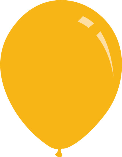 5" Deco Golden Yellow Decomex Latex Balloons (100 Per Bag)