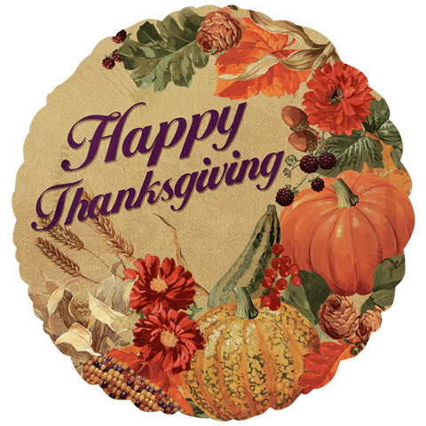18" Traditional Thanksgiving Balloon