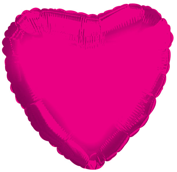 4.5" Airfill Only Hot Pink Heart Foil Balloon