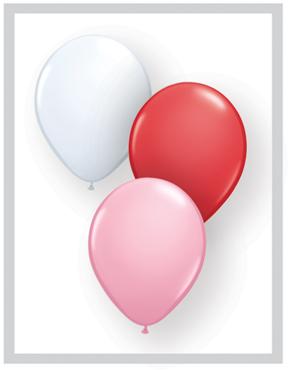 11" Qualatex Latex Balloons Sweetheart assortment (100 Per Bag)